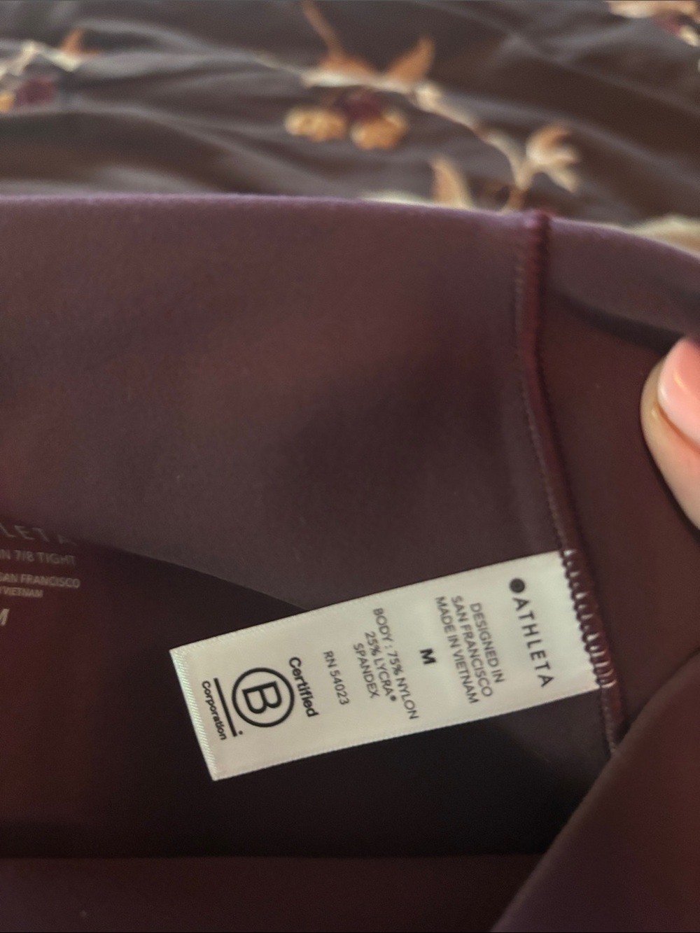 Athleta Eggplant Cropped High-Rise Leggings - Picture 5 of 9